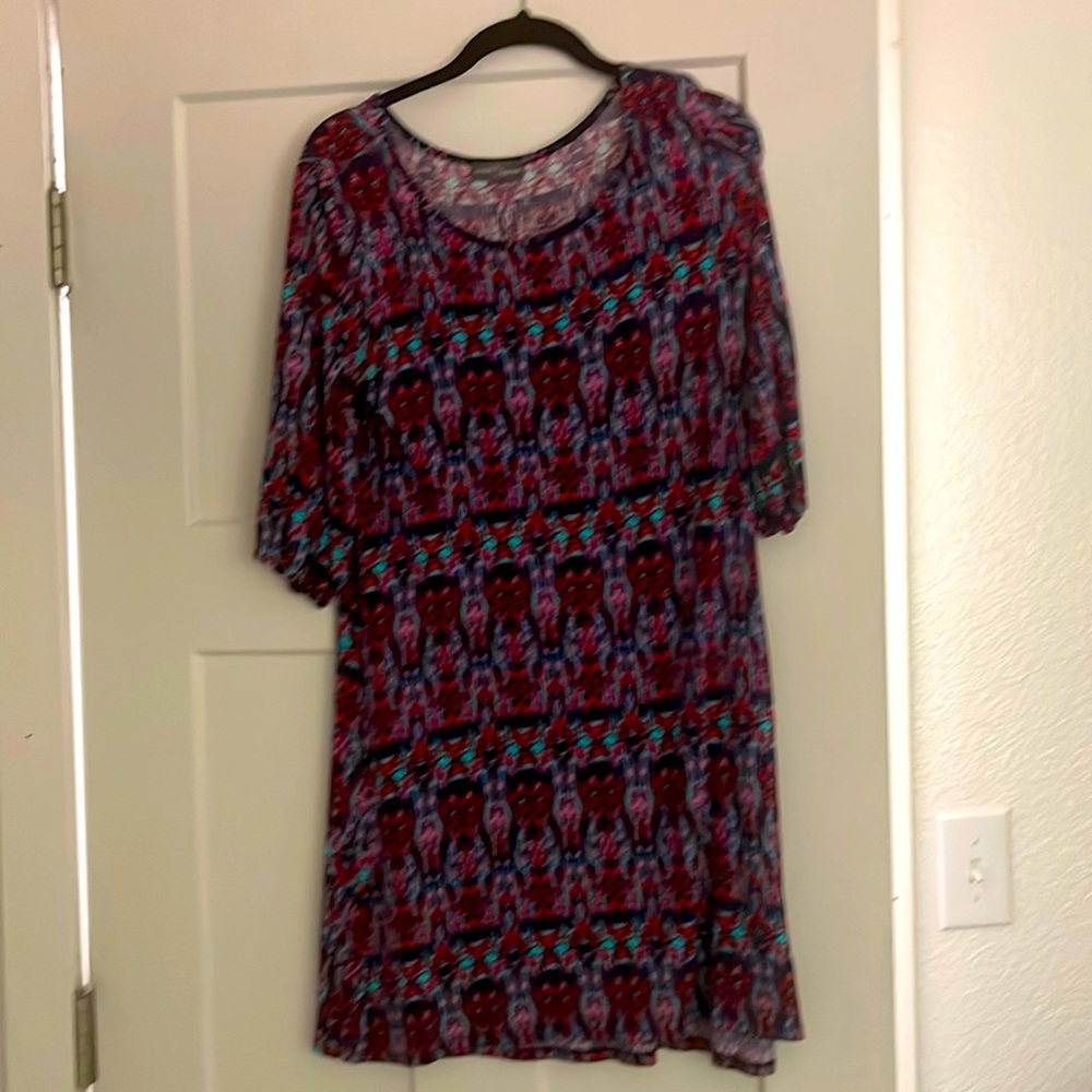 Stitch Fix, multi color tunic dress, soft and stretchy!